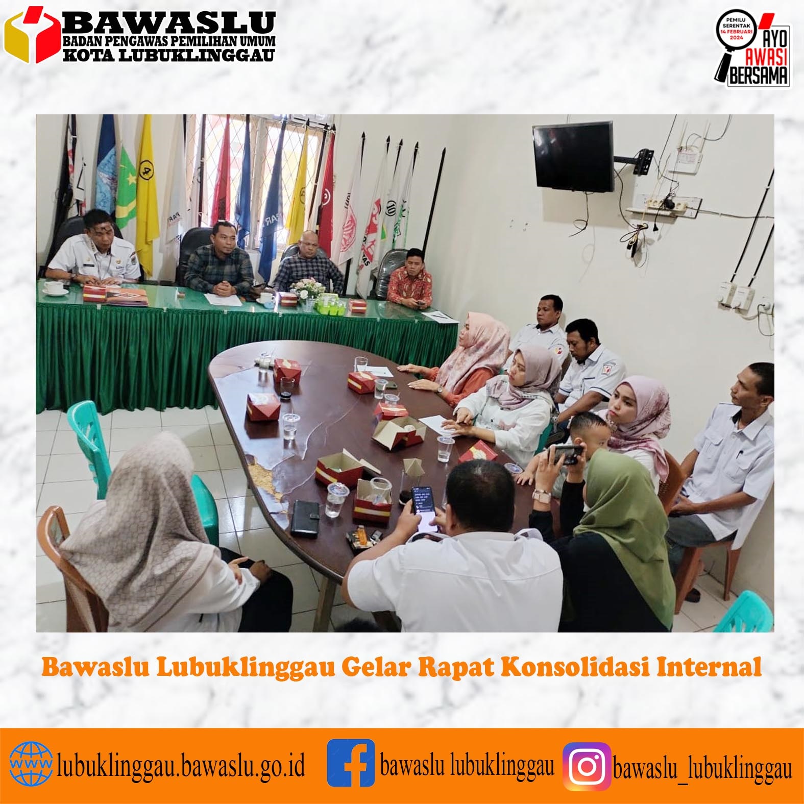 Bawaslu Lubuklinggau Gelar Rapat Konsolidasi Internal