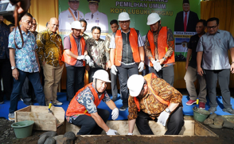 Peletakan Batu Pertama Gedung Serbaguna Kantor Bawaslu Kota Lubuk Linggau